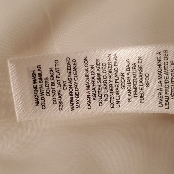 White House Black Market LS Cream Jacquard Double Breasted Blazer Size 10 NWT - Picture 10 of 10